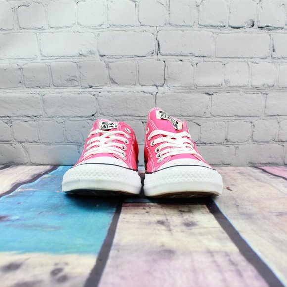 CONVERSE Pink Low Top All Star Casual Sneaker Sz 7 - Picture 4 of 9